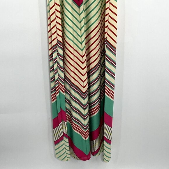 Eci New York Dress Women‎ M Colorful Stripe Stretch Sleeveless Maxi - Picture 7 of 12